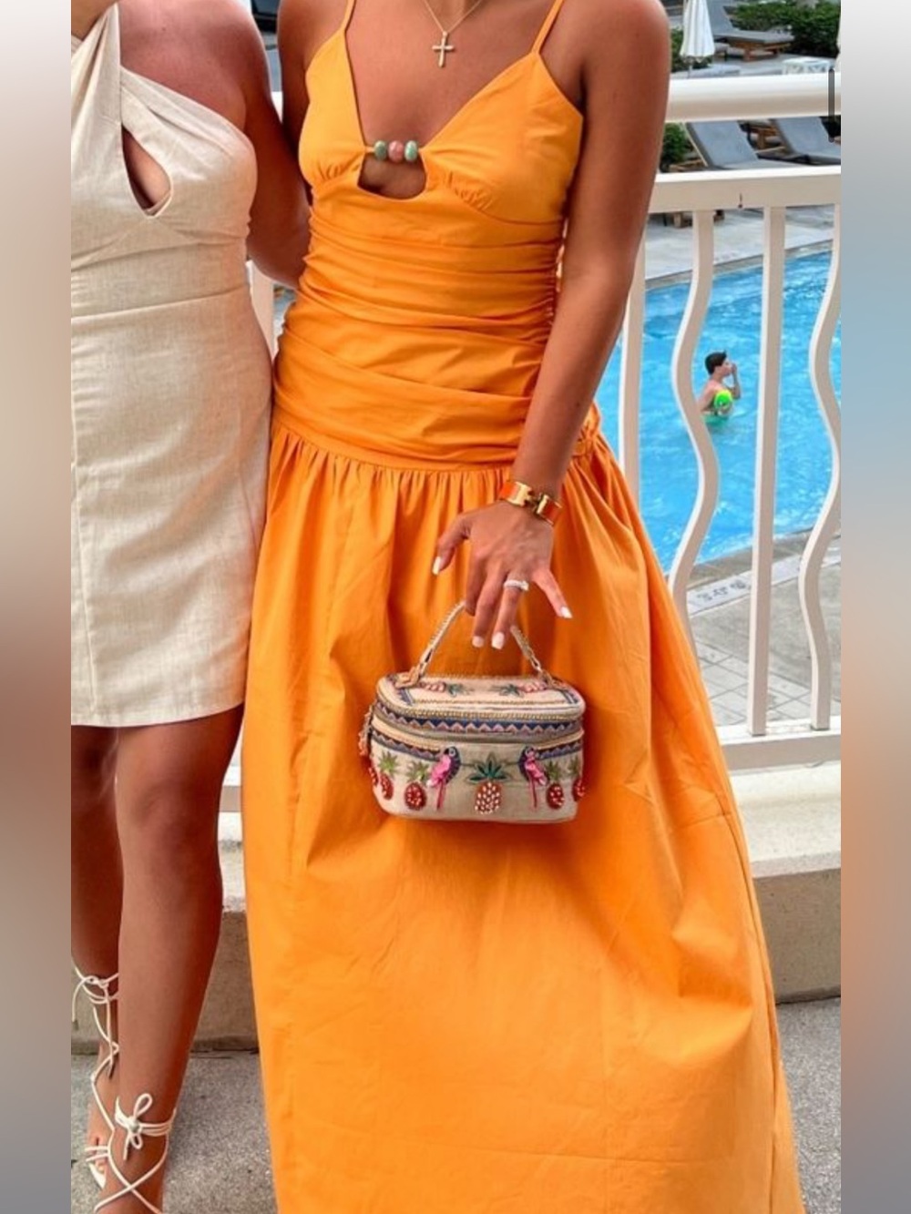 Peppermayo orange maxi dress